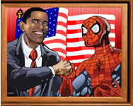 Sort my tiles Obama and Spiderman játék
